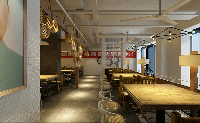 餐飲店面裝修設計圖片、餐飲店裝修效果圖、餐飲店裝修案例